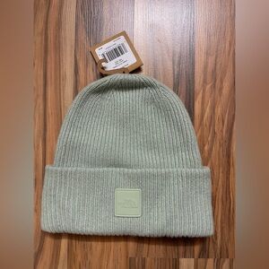 The North Face green urban patch beanie